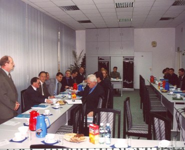 Opening of the LSCE 2001sessions. The vice-dean of Civil Engineering Faculty at Rzeszów University of Technology, Prof. W.Łakota is welcoming of participants.