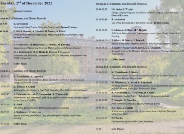PROGRAM FOR AUTHORS / PARTICIPANTS OF LSCE'21